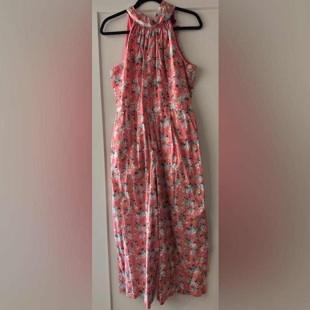 Floral Coral Jumpsuit